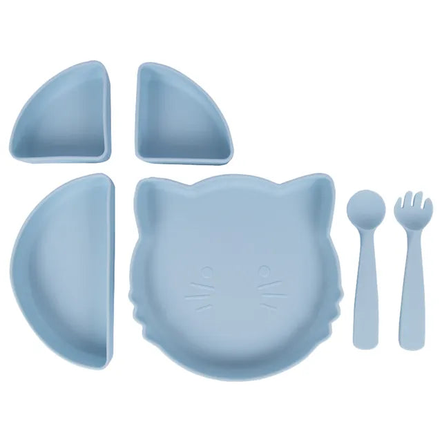 Babies Basic Feeding Set with Removable Sections 3pcs - Blue