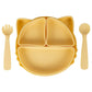 Babies Basic Feeding Set with Removable Sections 3pcs - Yellow