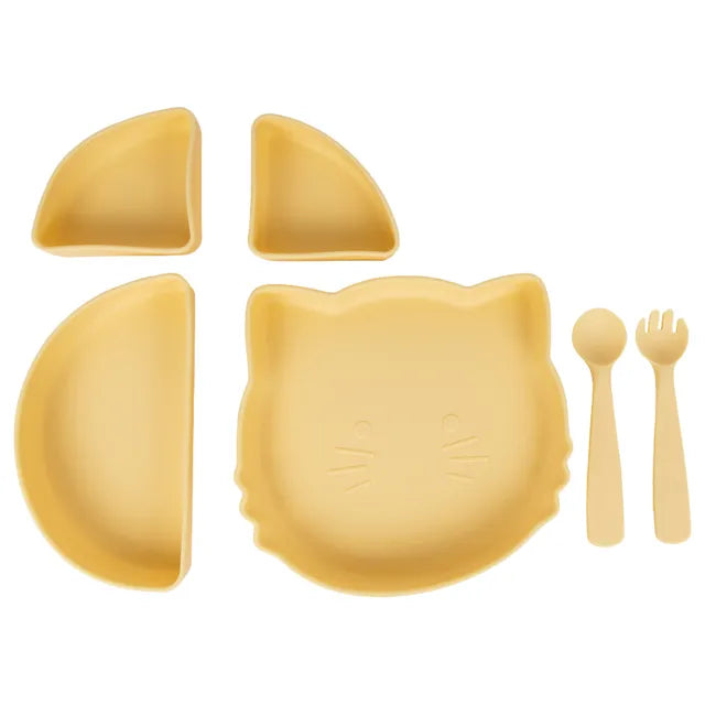 Babies Basic Feeding Set with Removable Sections 3pcs - Yellow