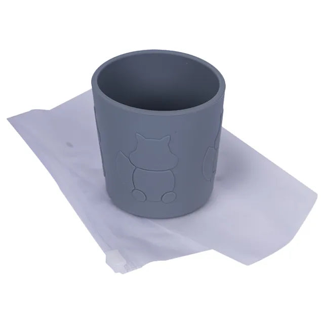 Babies Basic Silicone Trainer Cup for Babies - Grey