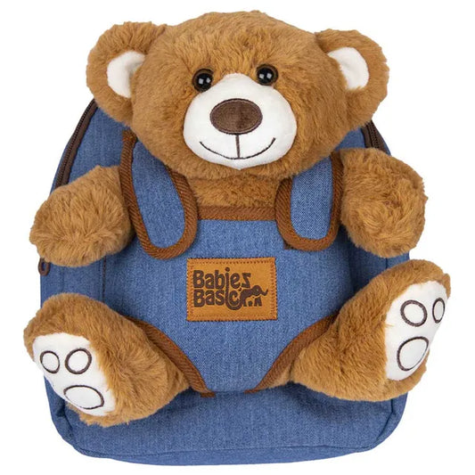 Babies Basic Bag with Detachable Teddy - Brown