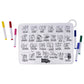 Babies Basic Colouring Mat with Pens And Travel Case - English Alphabet Design