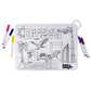 Babies Basic Colouring Mat with Pens And Travel Case - Dubai Design