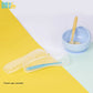 Babies Basic Spoon Set with Travel Case Pack of 2  - Blue & Yellow - Large