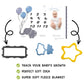 Babies Basic Customizable Milestone Blanket - with Balloons