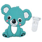 Babies Basic Customized Bear Pacifier Clip - Light Blue