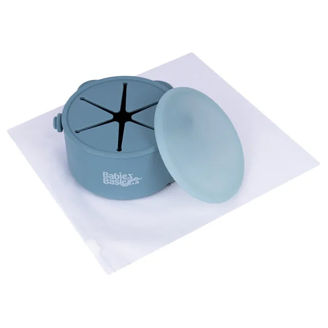 Babies Basic Silicone Snack Cup - Blue