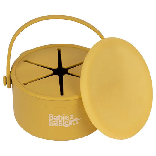 Babies Basic Silicone Snack Cup - Yellow