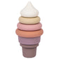 Babies Basic Silicone Stacking Toy Ice Cream -Multicolor