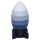 Babies Basic Silicone Stacking Toy Rocket - Blue