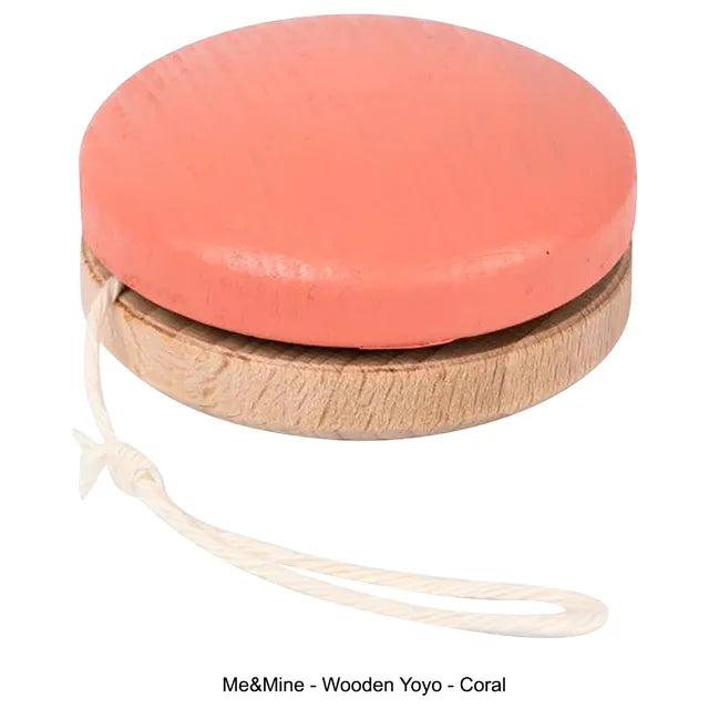 Me & Mine Wooden Yoyo - Coral