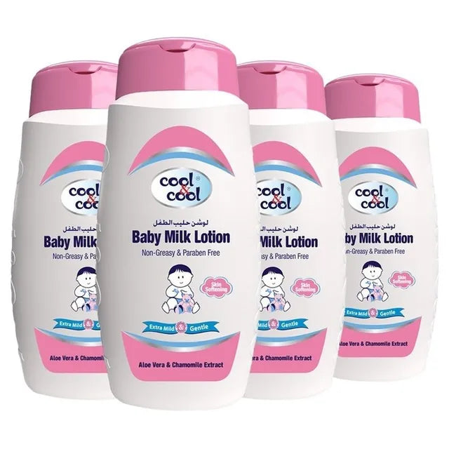 Cool & Cool Baby Milk Lotion 250ml - Pack of 4