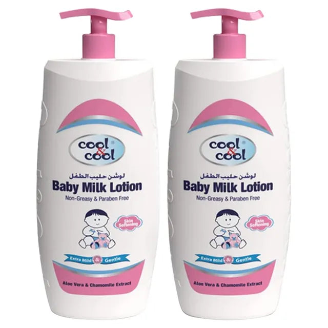 Cool & Cool Baby Milk Lotion 500ml - Pack of 2