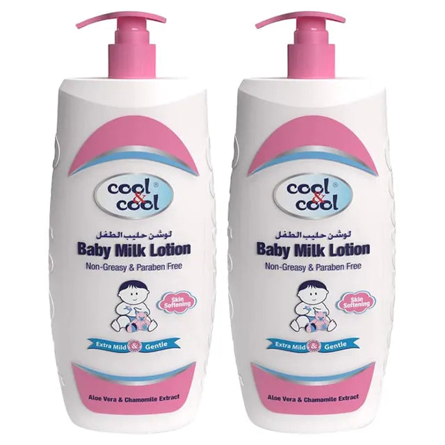 Cool & Cool Baby Milk Lotion 750ML - Pack of 2