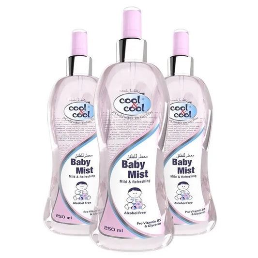 Cool & Cool Baby Mist Cologne 250ml - Pack of 3