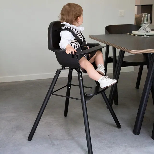 Childhome Evolu 2 Chair 2-in-1 With Bumper - Natural Anthracite