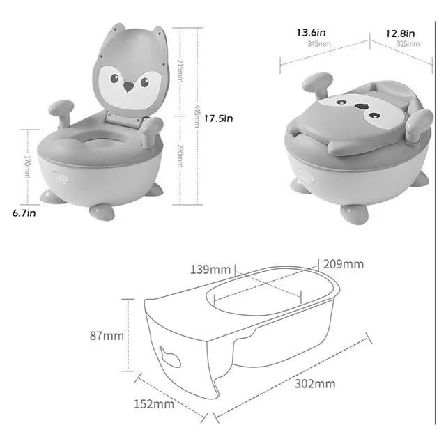 TheKiddoz Baby Potty Traning Seat - Blue - Laadlee