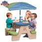 Step2 Sun & Shade Picnic Table With Umbrella