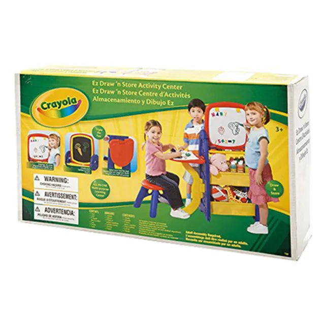 Crayola Easels Crayola Double-sided easel with a 6-in-1 Creativity Center Board - Laadlee