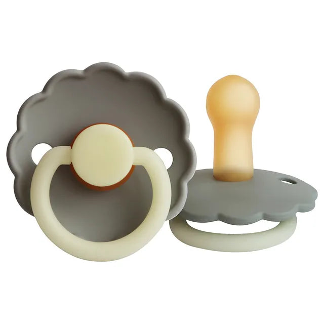 Frigg Daisy Latex Baby Pacifier 0-6M, 1Pack, Portobello Night - Size 1 - Laadlee