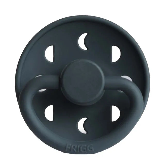 Frigg Moon Phase Silicone Baby Pacifier 6M-18M, 1Pack, Slate - Size 2 - Laadlee
