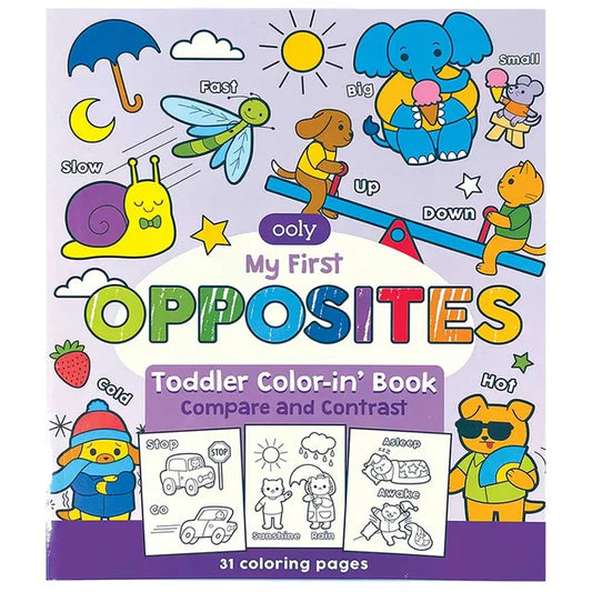 Ooly Toddler Color In Book - Opposites