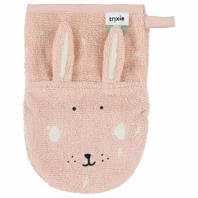 Trixie Washcloths 2-Pack | Mrs. Cat - Mrs. Rabbit - Laadlee