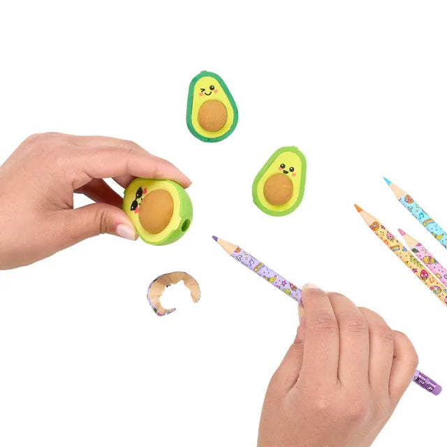 Ooly Avocado Love Eraser And Sharpener - Pack of 3