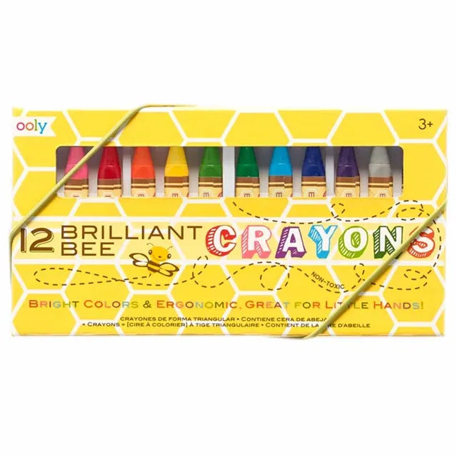 Ooly Brilliant Bee Crayons - Pack of 12