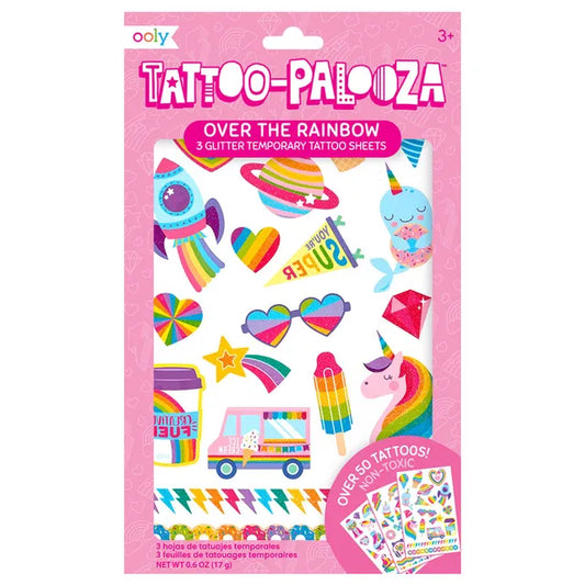 Ooly Tattoo-Palooza Temporary Tattoos - Over The Rainbow