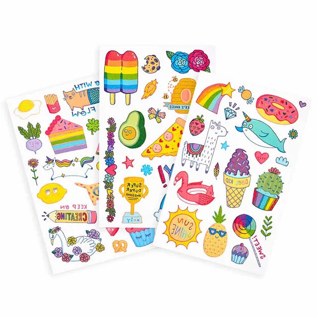 Ooly Tattoo-Palooza Temporary Tattoos - Cute Doodle World