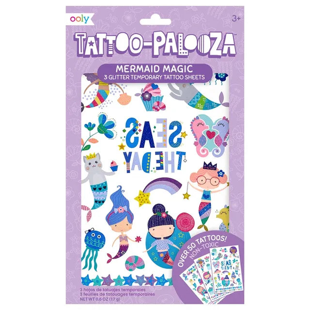 Ooly Tattoo-Palooza Temporary Tattoos - Mermaid Magic