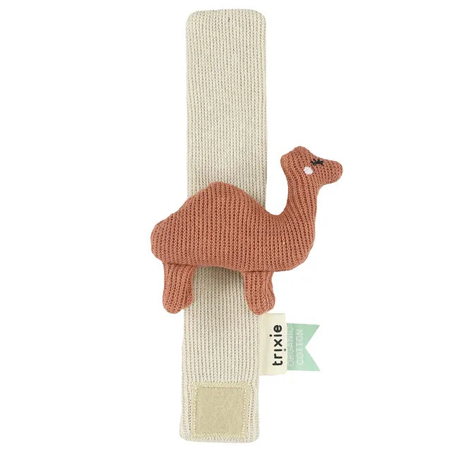 Trixie Wrist Rattle - Camel - Laadlee