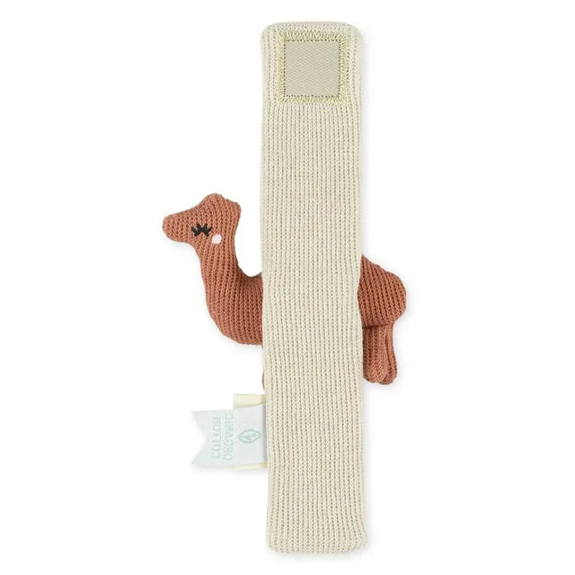 Trixie Wrist Rattle - Camel - Laadlee