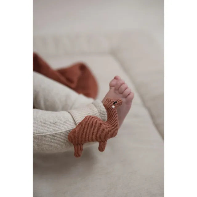 Trixie Wrist Rattle - Camel - Laadlee