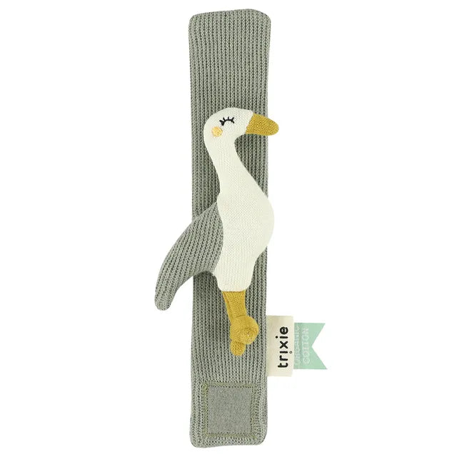 Trixie Wrist Rattle - Heron - Laadlee