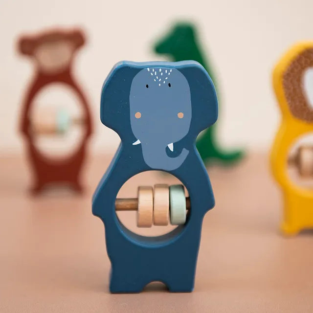 Trixie Wooden Rattle - Mrs. Elephant - Laadlee