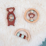 Trixie Wooden Rattle - Mr. Monkey - Laadlee
