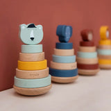 Trixie Wooden Stacking Toy - Mr. Polar Bear - Laadlee