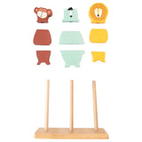 Trixie Wooden Animal Puzzle Stacker - Laadlee