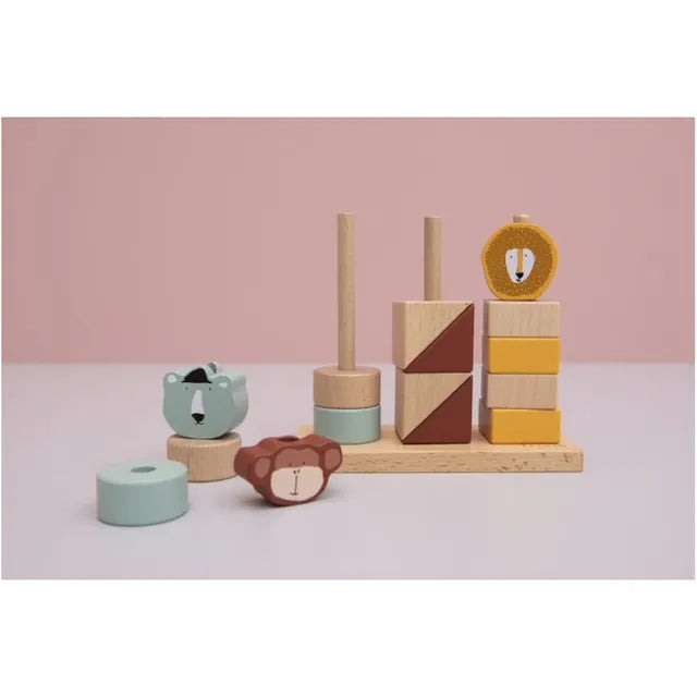 Trixie Wooden Animal Blocks Stacker - Laadlee