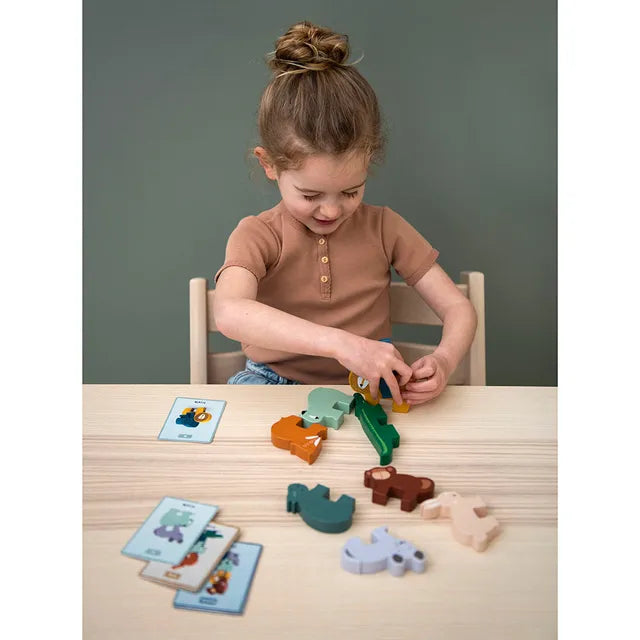 Trixie Wooden Animal Stacking Game - Laadlee