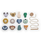 Trixie Wooden Animal Lacing Beads - Laadlee