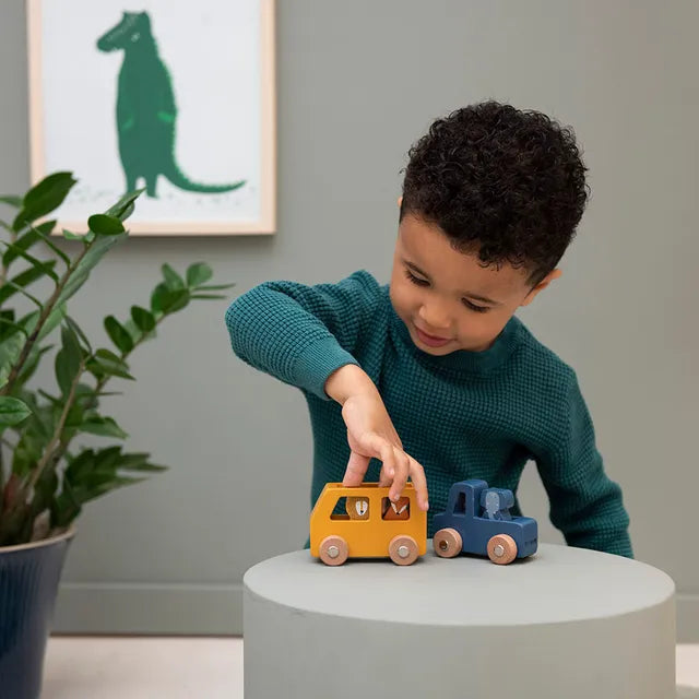 Trixie Wooden Animal Car Set - Laadlee