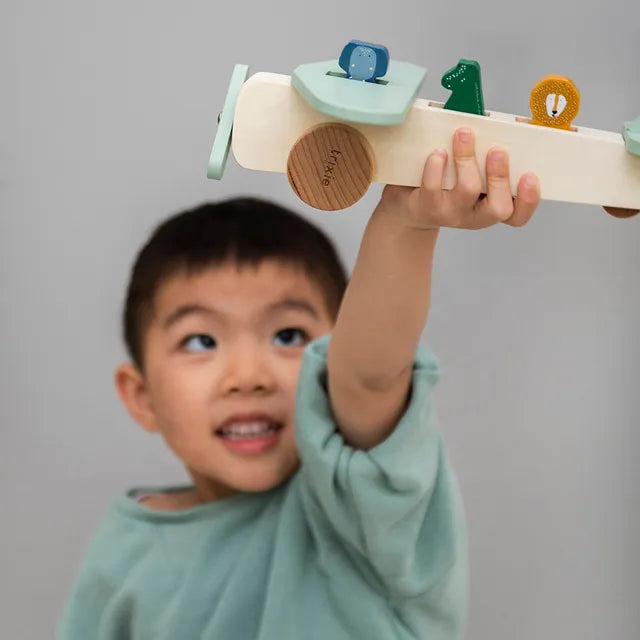 Trixie Wooden Animal Airplane - Laadlee