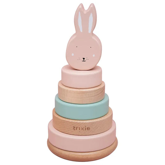 Trixie Wooden Stacking Toy - Mrs. Rabbit