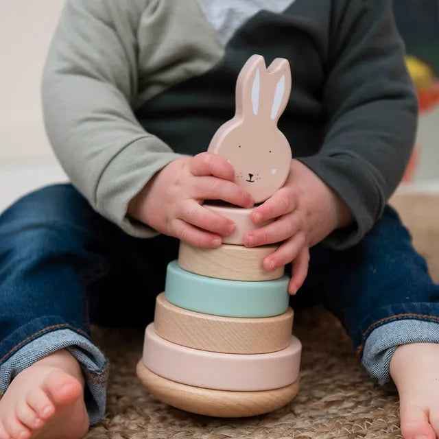 Trixie Wooden Stacking Toy - Mrs. Rabbit - Laadlee