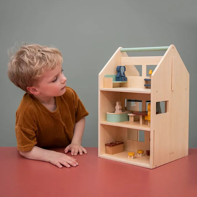 Trixie Wooden Play House With Accessories - Laadlee