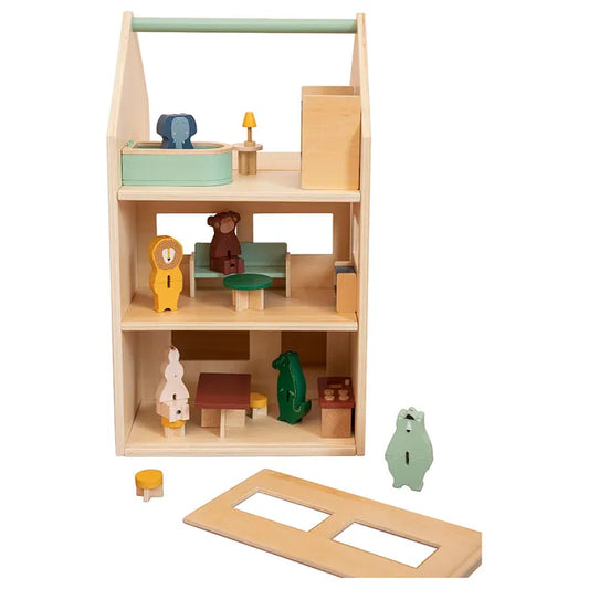 Trixie Wooden Play House With Accessories - Laadlee