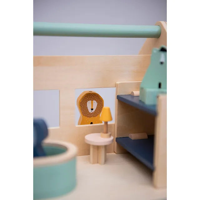 Trixie Wooden Play House With Accessories - Laadlee